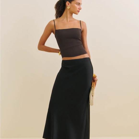 Reformation Layla Satin Skirt - Picture 2 of 3